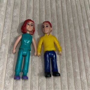 Vintage kid connection plastic dollhouse dolls figures mom dad Ginger re…